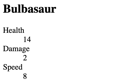 description list