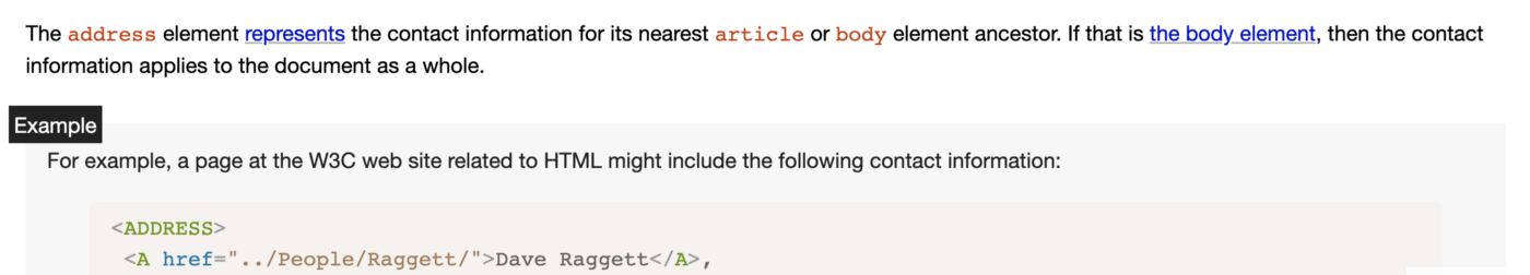 element in the html spec